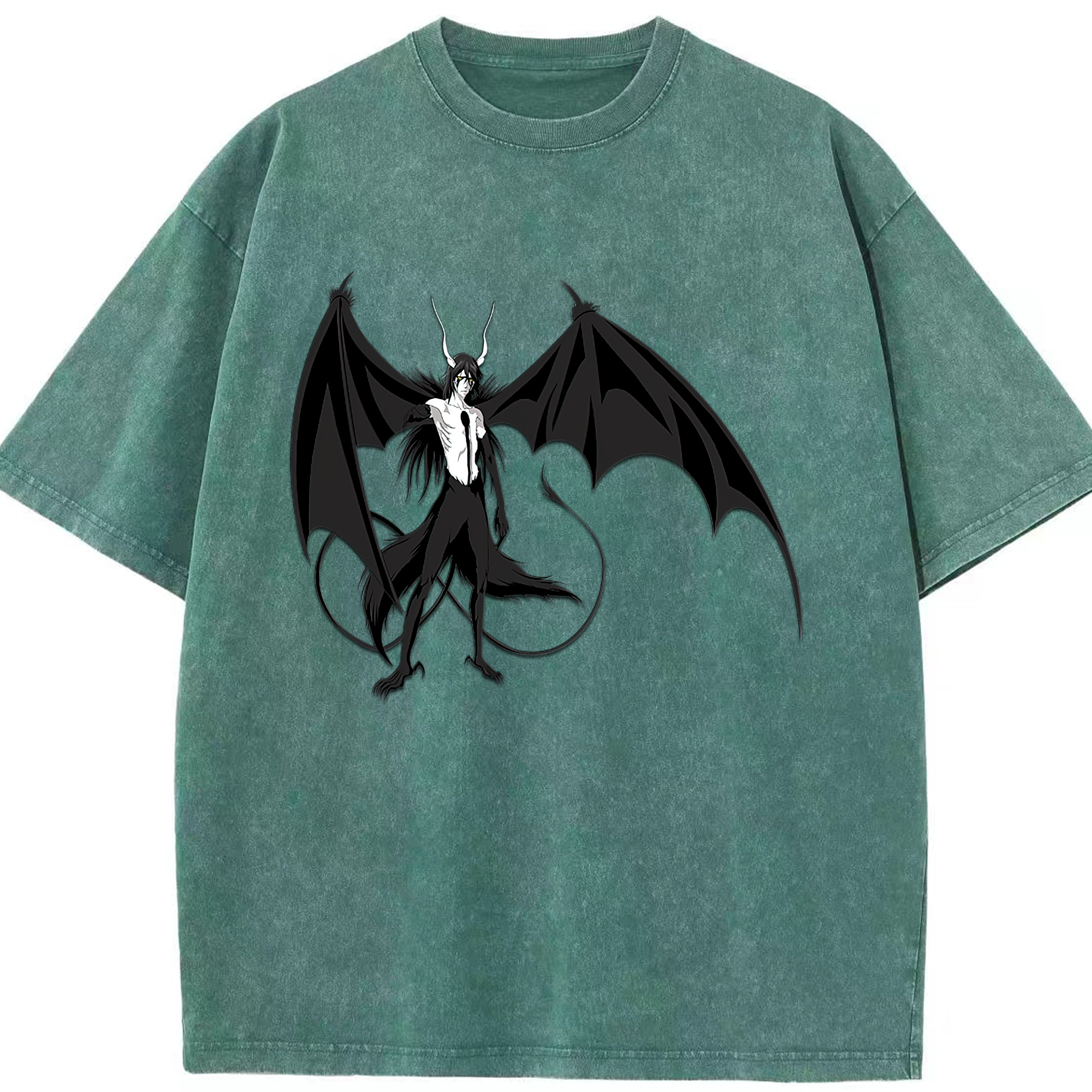 （画像用） ブリーチ ウルキオラ·シファー BLEACH Ulquiorra cifer 綿100% ヴィンテージ風 半袖Tシャツ（フロントプリント）